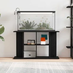 VIDAXL - Support d'aquarium chêne noir 100x40x60 cm bois d'ingénierie