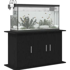 VIDAXL - Support d'aquarium chêne noir 101x41x58 cm bois d'ingénierie