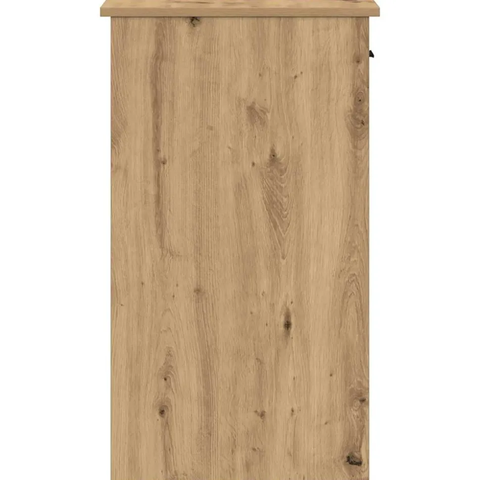 VIDAXL - Support de tour d'ordinateur tiroir chêne artisanal 35x45x77 cm