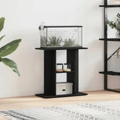 VIDAXL - Support pour aquarium chêne noir 60x30x60 cm bois d ingénierie