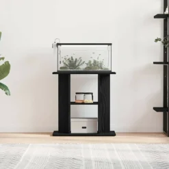 VIDAXL - Support pour aquarium chêne noir 60x30x60 cm bois d ingénierie