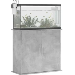 VIDAXL - Support pour aquarium gris béton 81x36x73 cm bois d ingénierie