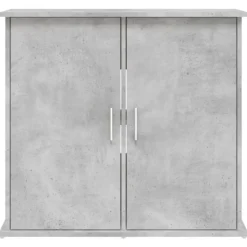 VIDAXL - Support pour aquarium gris béton 81x36x73 cm bois d ingénierie