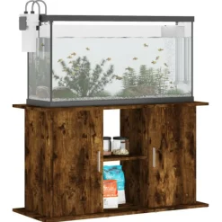 VIDAXL - Support pour aquarium chêne fumé 101x41x58 cm bois d ingénierie
