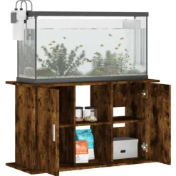 VIDAXL - Support pour aquarium chêne fumé 101x41x58 cm bois d ingénierie