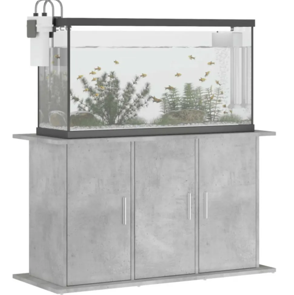 VIDAXL - Support pour aquarium gris béton 101x41x58 cm bois d ingénierie