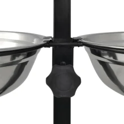 VIDAXL - Support réglable avec 2 bols de 41 l pour chien