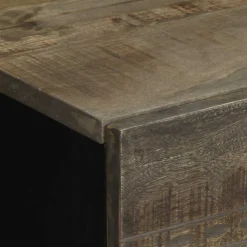 VIDAXL - Table de chevet gris clair 40x33x46 cm bois de manguier solide