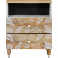 VIDAXL - Table de chevet 50x33x60 cm bois de manguier massif