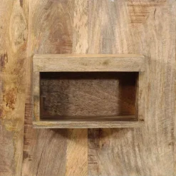 VIDAXL - Table de chevet 50x27x50 cm bois massif de manguier brut