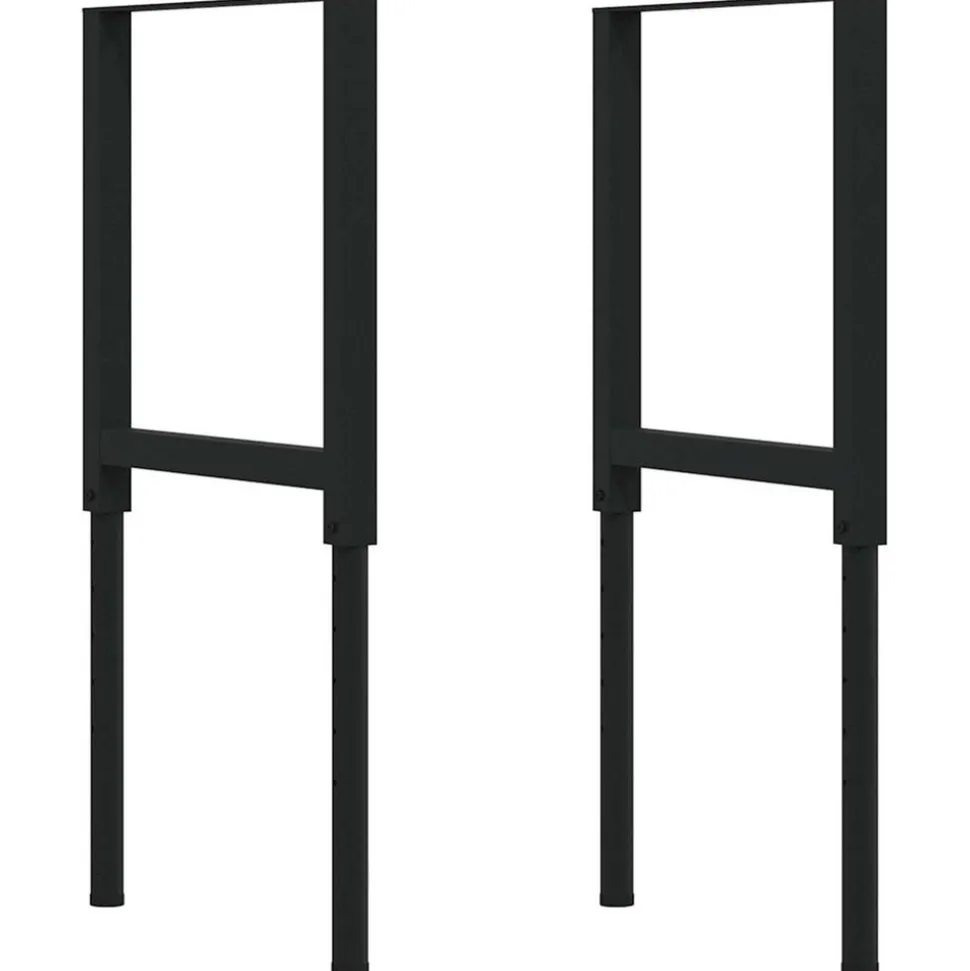 VIDAXL - Établi marron clair 100x60x(71,5-98) cm bois de chêne massif