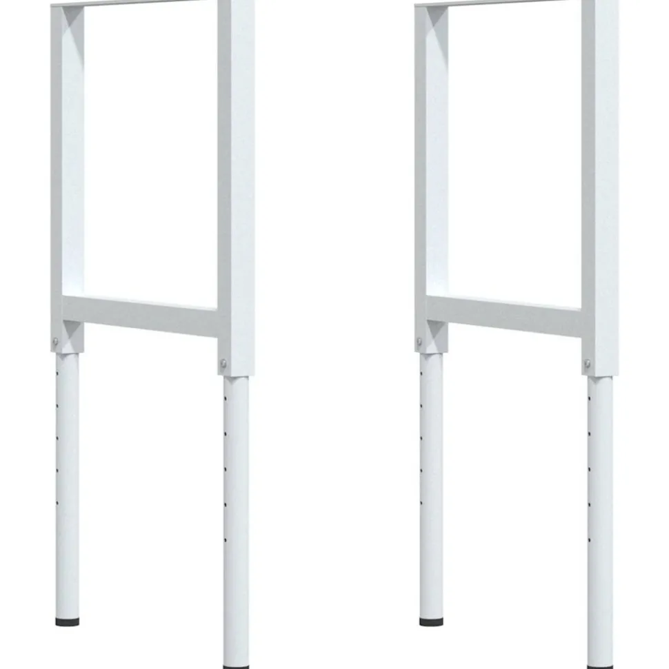 VIDAXL - Établi marron clair 80x60x(71,5-98) cm bois de chêne massif