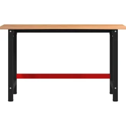 VIDAXL - Établi marron clair 140x60x81,5 cm bois de chêne massif