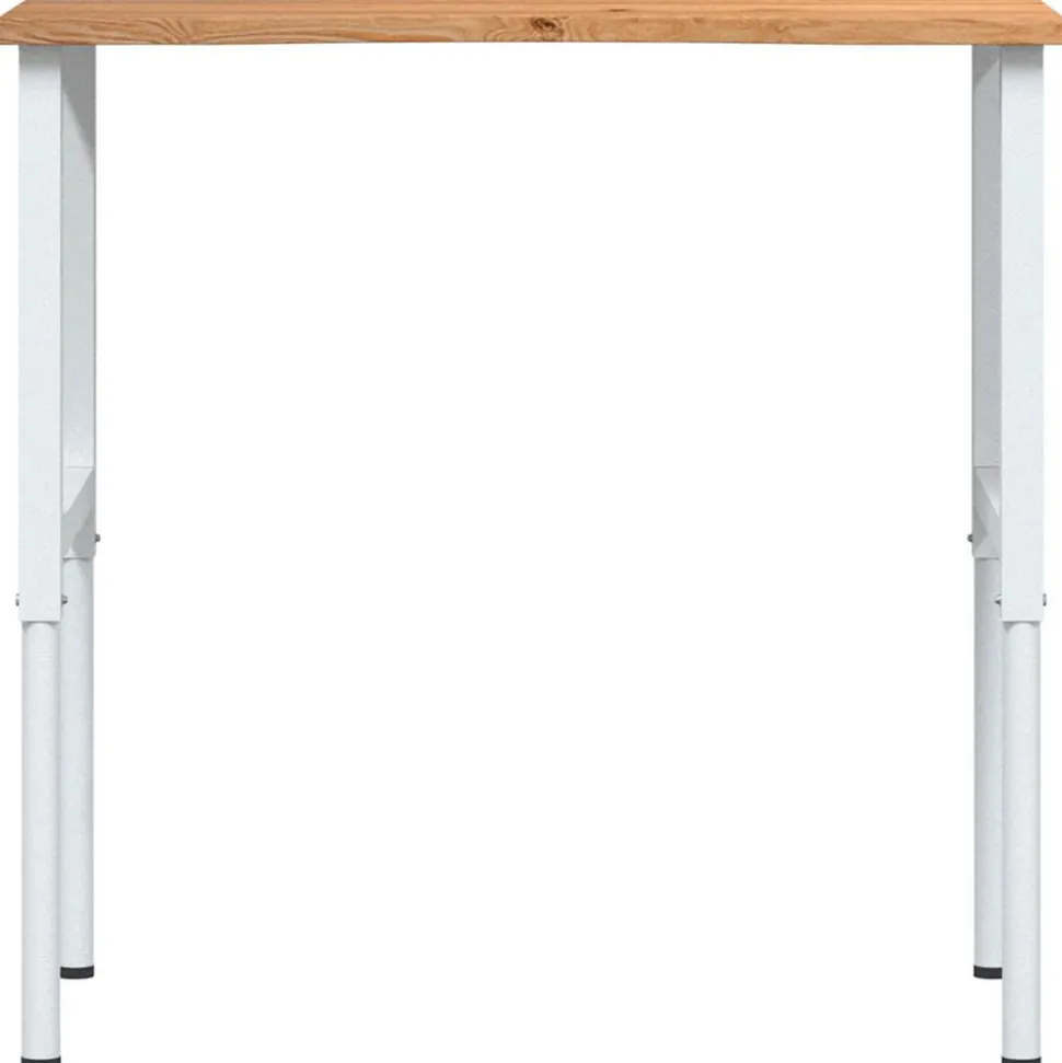 VIDAXL - Établi marron clair 100x60x(71,5-98) cm bois de chêne massif