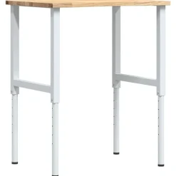 VIDAXL - Établi 80x60x(71,5-98) cm bois de chêne massif