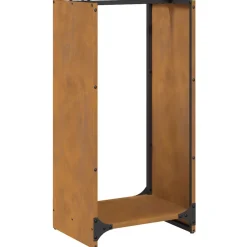 VIDAXL - Étagère à bois 40x30x80 cm acier résistant aux intempéries