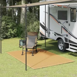 VIDAXL - Tapis de tente sable 250x200 cm pehd