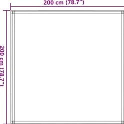 VIDAXL - Tapis de tente sable 200x200 cm pehd