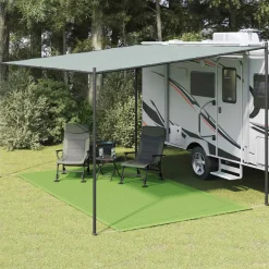 VIDAXL - Tapis de tente vert clair 250x400 cm pehd