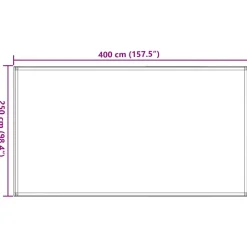 VIDAXL - Tapis de tente vert clair 250x400 cm pehd
