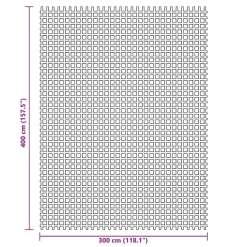 VIDAXL - Tapis de tente vert 4x3 m
