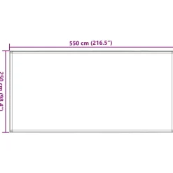 VIDAXL - Tapis de tente vert clair 250x550 cm pehd