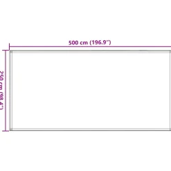VIDAXL - Tapis de tente vert clair 250x500 cm pehd