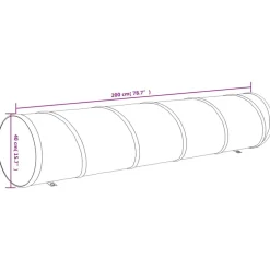 VIDAXL - Tunnel pour chien bleu ø 40x200 cm polyester