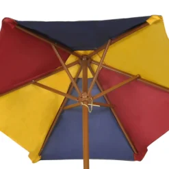 VIDAXL - Vidaxl - table et bancs avec parasol pour enfants