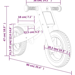 VIDAXL - Vélo d'équilibre pour enfants bleu clair