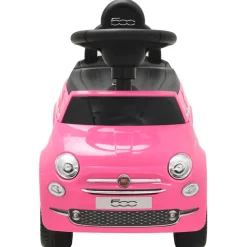 VIDAXL - Voiture à chevaucher fiat 500 rose