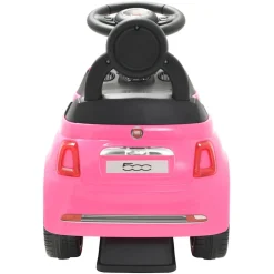 VIDAXL - Voiture à chevaucher fiat 500 rose