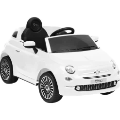 VIDAXL - Voiture électrique pour enfants fiat 500 blanc