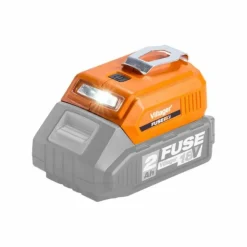 VILLAGER - Chargeur d'appareils mobiles sans fil électrique sur batterie 18v 2a en courant de sortie fuse vln 9920 sans batterie et