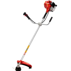 VILLAGER - Débroussailleuse thermique 2 temps 52 cm3 coupe 42cm lame 3 dents harnais villager agm520e