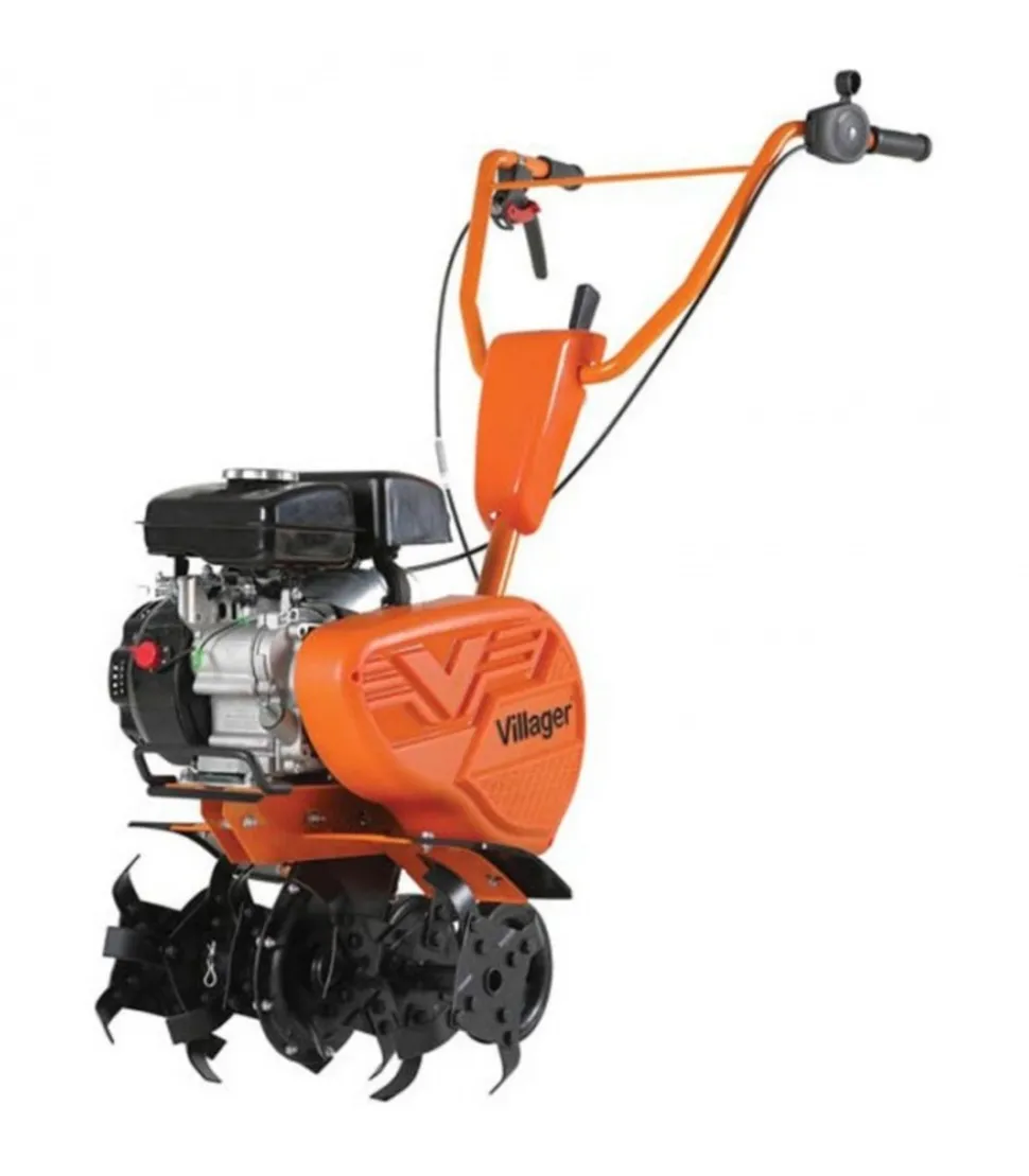 VILLAGER - Motobineuse thermique 2,2cv petite largeur 4 fraises protèges plantes villager vtb 4310v