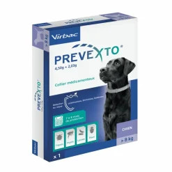 VIRBAC - Prevexto - collier antiparasitaire chien + 8kg 1 unité