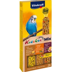 VITAKRAFT - Friandise Kräcker au miel, fruits et oeufs pour perruches x3 - 92 g