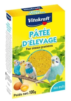 VITAKRAFT - Pâtée délevage aux œufs pour canaris, exotiques, perruches - 100 g