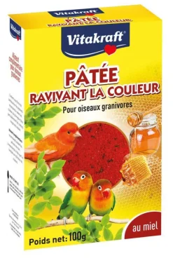 VITAKRAFT - Pâtée ravivant la couleur pour canaris, oiseaux exotique - 100 g