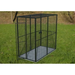 Volière de jardin pour perroquets de 2m² à toit maille