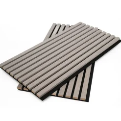 WALLART - Panneaux muraux acoustiques aku chêne gris 4 pcs