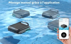 WYBOT - Skimmer flottant solaire wybot f1 robot nettoyeur de surface piscine autonome et connecté