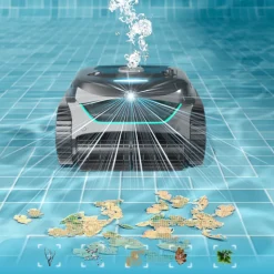 WYBOT - Wybot c2 vision - robot de piscine sans fil avec smart vision, navigation intelligente, 8 modes de nettoyage, batterie longue durée