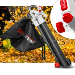 X-PERFORMER - Aspirateur souffleur broyeur de feuilles 40v - x-performer xpasbt40li-2b - sac 45l - avec 2 batteries 2ah et double chargeur