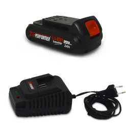 X-PERFORMER - Batterie concept 20v lithium 2 ah compatible pour la gamme d'outils electro-portatifs x-performer + chargeur unclus