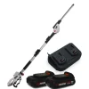 X-PERFORMER - Scie à ebrancher taille haies sur perche 20v xperformer xp2psth20li - outil portatif -2 batteries 2ah et double chargeur