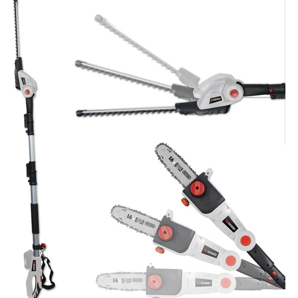 X-PERFORMER - Scie à ebrancher taille haies sur perche 20v - xperformer xp2psth20li - portatif - outil seul sans batterie ni chargeur