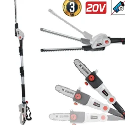 X-PERFORMER - Scie à ebrancher taille haies sur perche 20v - xperformer xp2psth20li - portatif - outil seul sans batterie ni chargeur