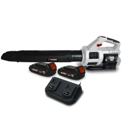 X-PERFORMER - Souffleur cyclonique sur batterie x-performer xpse40libl-2b 40v - air 198 km/h - 2x batteries xpbat2a + double chargeur